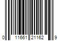 Barcode Image for UPC code 011661211629