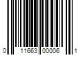 Barcode Image for UPC code 011663000061