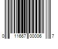 Barcode Image for UPC code 011667000067