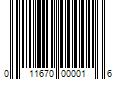 Barcode Image for UPC code 011670000016