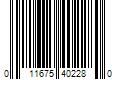 Barcode Image for UPC code 011675402280