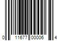 Barcode Image for UPC code 011677000064