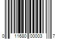 Barcode Image for UPC code 011680000037