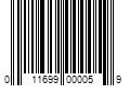 Barcode Image for UPC code 011699000059