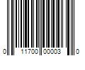 Barcode Image for UPC code 011700000030