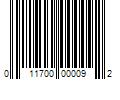 Barcode Image for UPC code 011700000092