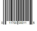 Barcode Image for UPC code 011700000115