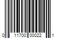 Barcode Image for UPC code 011700000221