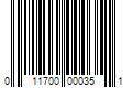 Barcode Image for UPC code 011700000351