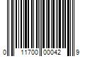 Barcode Image for UPC code 011700000429