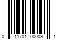 Barcode Image for UPC code 011701000091