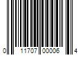 Barcode Image for UPC code 011707000064