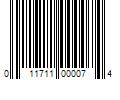 Barcode Image for UPC code 011711000074