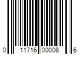 Barcode Image for UPC code 011716000086