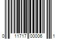 Barcode Image for UPC code 011717000061