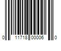 Barcode Image for UPC code 011718000060