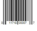 Barcode Image for UPC code 011718000077