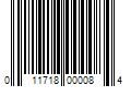 Barcode Image for UPC code 011718000084