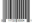 Barcode Image for UPC code 011720000041