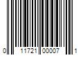 Barcode Image for UPC code 011721000071