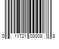 Barcode Image for UPC code 011721000088