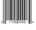 Barcode Image for UPC code 011725000084