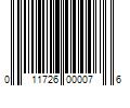 Barcode Image for UPC code 011726000076