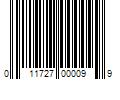 Barcode Image for UPC code 011727000099