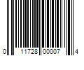 Barcode Image for UPC code 011728000074