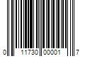 Barcode Image for UPC code 011730000017