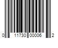 Barcode Image for UPC code 011730000062