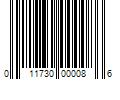 Barcode Image for UPC code 011730000086