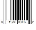 Barcode Image for UPC code 011733000052