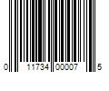 Barcode Image for UPC code 011734000075