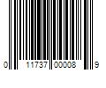 Barcode Image for UPC code 011737000089