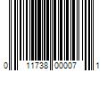 Barcode Image for UPC code 011738000071