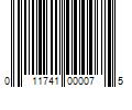 Barcode Image for UPC code 011741000075