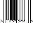 Barcode Image for UPC code 011747000079