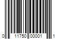 Barcode Image for UPC code 011750000011