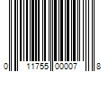 Barcode Image for UPC code 011755000078