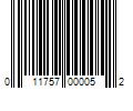 Barcode Image for UPC code 011757000052