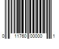 Barcode Image for UPC code 011760000001