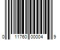 Barcode Image for UPC code 011760000049