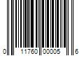 Barcode Image for UPC code 011760000056