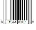 Barcode Image for UPC code 011761000079