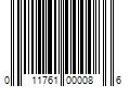 Barcode Image for UPC code 011761000086