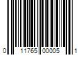 Barcode Image for UPC code 011765000051