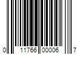 Barcode Image for UPC code 011766000067