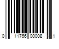 Barcode Image for UPC code 011766000081