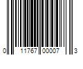 Barcode Image for UPC code 011767000073